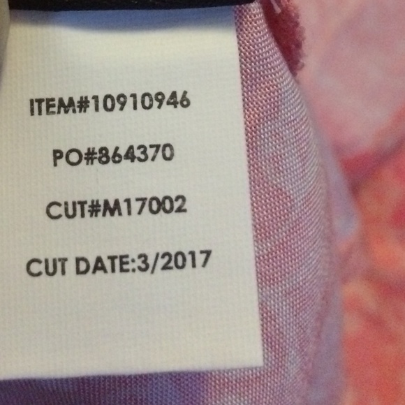 NWOTs Torrid Coral Floral Print Challis Lattice bk - Picture 6 of 7